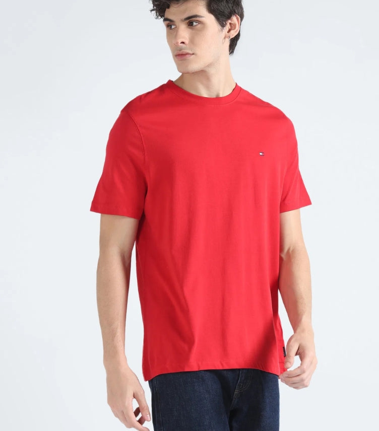 TOMMY HILFIGER MONOTYPE BACK LOGO COTTON T SHIRT