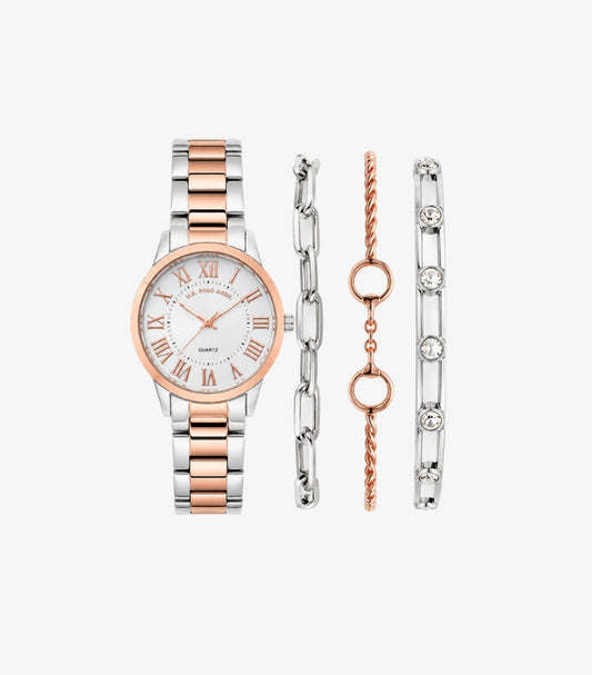 U.S. POLO ASSN. WATCH & BRACELET GIFT SET
