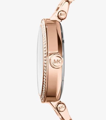 KORS PARKER ROSE GOLD STAINLESS STEEL ROSE GOLD DIAL QUARTZ WATCH  - MK5865