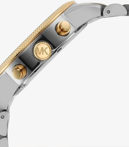 MICHAEL KORS OUTLET OVERSIZED HUTTON TWO-TONE WATCH MK8954