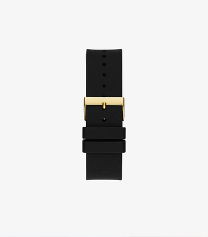 GUESS MENS BLACK GOLD TONE MULTI-FUNCTION WATCH GW0537G2