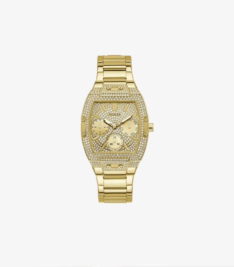 GUESS WOMEN’S QUARTZ GOLD STAINLESS STEEL WATCH GW0104L2