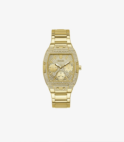 GUESS WOMEN’S QUARTZ GOLD STAINLESS STEEL WATCH GW0104L2