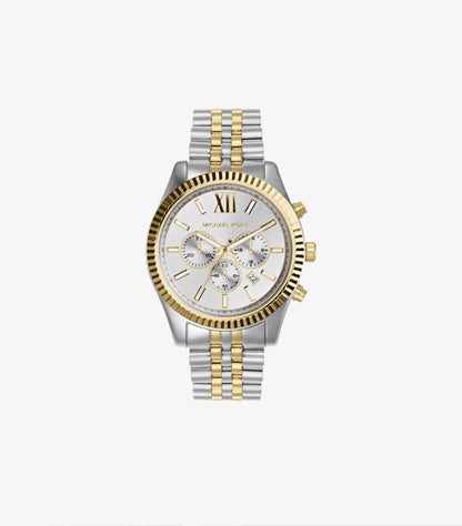 MICHAEL KORS OVERSIZED LEXINGTON TWO-TONE WATCH - MK8344