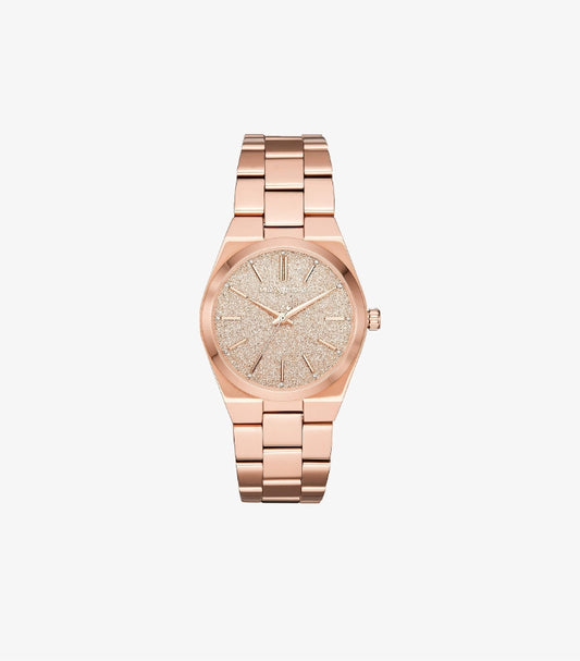 MICHAEL KORS CHANNING ROSE GOLD-TONE WATCH MK6624