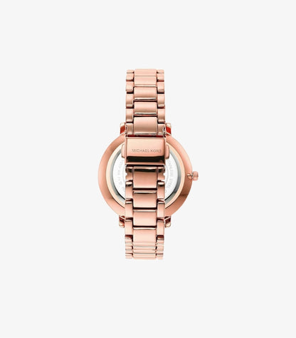 MICHAEL KORS PYPER PAVE ROSE GOLD-TONE LOGO WATCH - MK4594