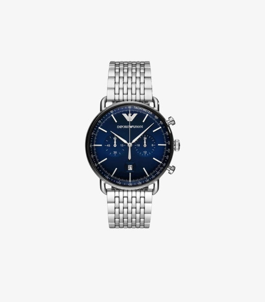 EMPORIO ARMANI MEN'S CHRONOGRAPH STAINLESS STEEL WATCH AR11238