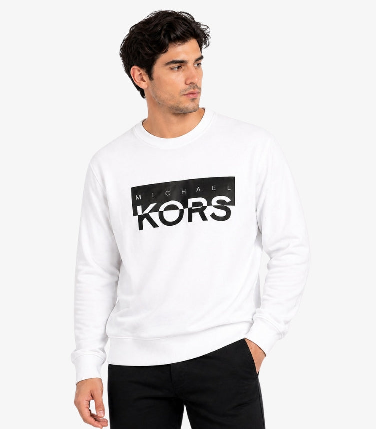 MICHAEL KORS MEN’S LOGO SWEATSHIRT – WHITE