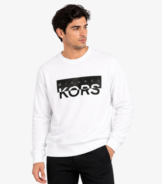 MICHAEL KORS MEN’S LOGO SWEATSHIRT – WHITE