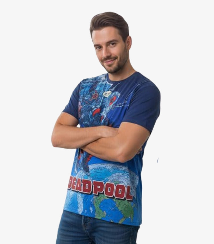 PRIMARK MR DEADPOOL T-SHIRT THE MARVELS