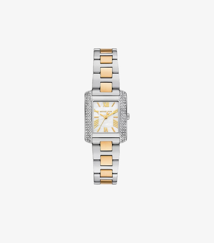 MICHAEL KORS PETITE EMERY PAVÉ TWO-TONE WATCH MK4882