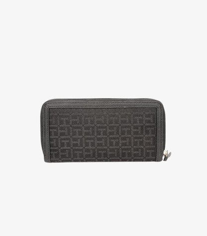 TOMMY HILFIGER LOGO BLACK POLYESTER WALLET