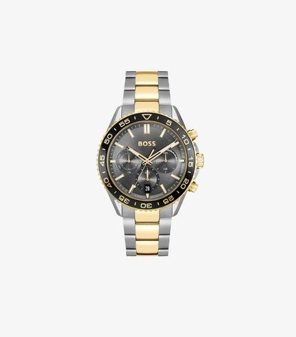 HUGO BOSS TWO-TONE STAINLESS STEEL WATCH 1514144