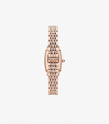 EMPORIO ARMANI GIANNI T-BAR ROSE GOLD STAINLESS STEEL WATCH - AR 11406