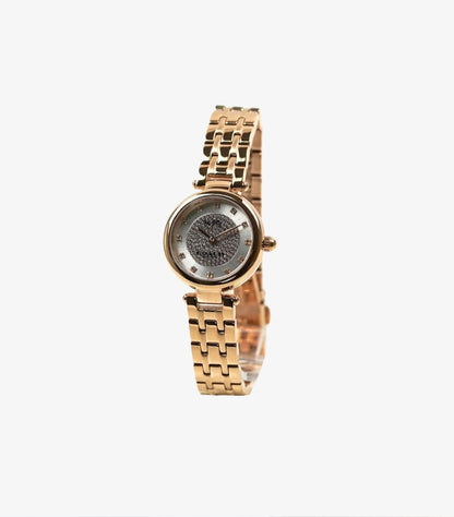 COACH PARK ROSE GOLD STAINLESS STEEL SILVER DIAL QUARTZ WATCH - 14503736