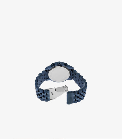 MICHAEL KORS OVERSIZED HUTTON NAVY-TONE WATCH - MK9088