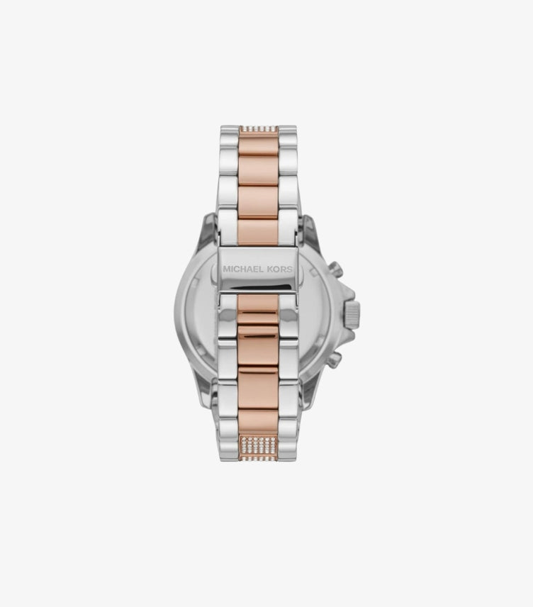 MICHAEL KORS OVERSIZED EVEREST PAVE TWO-TONE WATCH MK6975