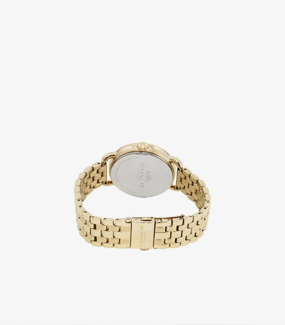 COACH DELANCEY GOLD STAINLESS STEEL BLACK DIAL QUARTZ WATCH  - 14502813