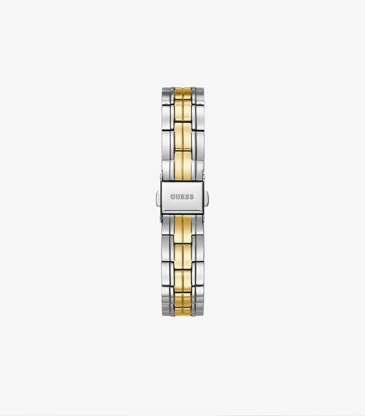 GUESS CHELSEA TWO-TONE STAINLESS STEEL SILVER DIAL QUARTZ WATCH  - W0989L8