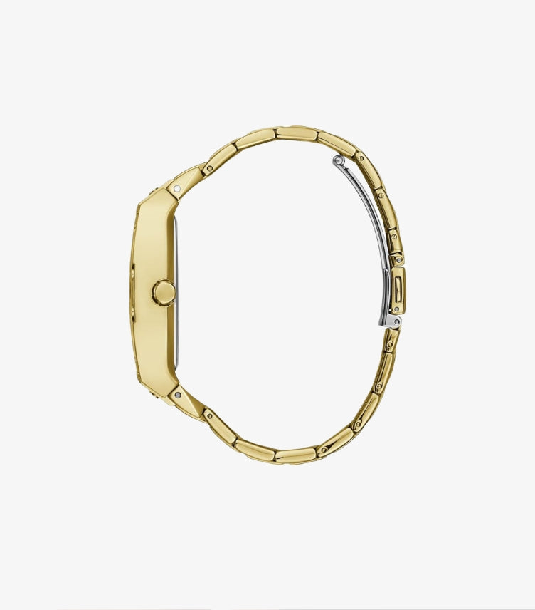 GUESS WOMEN’S QUARTZ GOLD STAINLESS STEEL WATCH GW0104L2