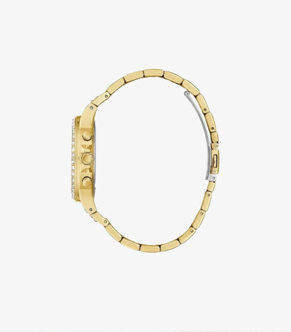 GUESS GOLD STAINLESS STEEL GOLD DIAL QUARTZ WATCH - GW0320L5