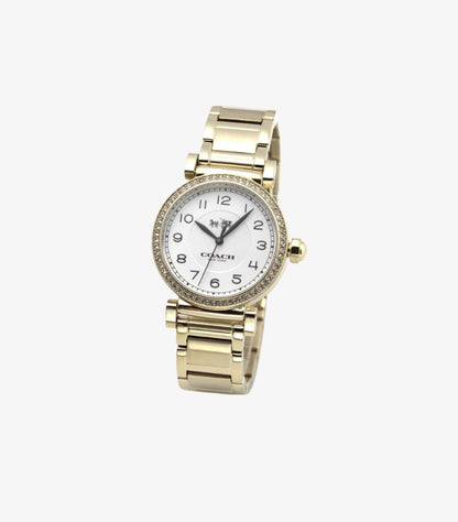 COACH WOMEN’S GOLD-TONE CRYSTAL BEZEL WATCH – 14602387
