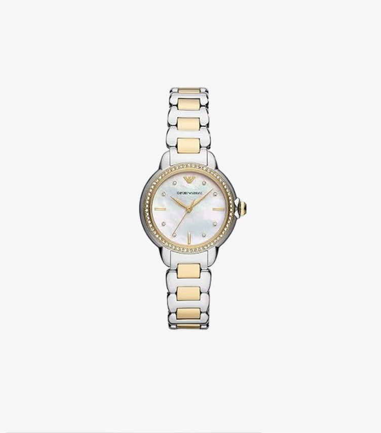EMPORIO ARMANI MIA TWO-TONE STAINLESS STEEL WATCH - AR11524