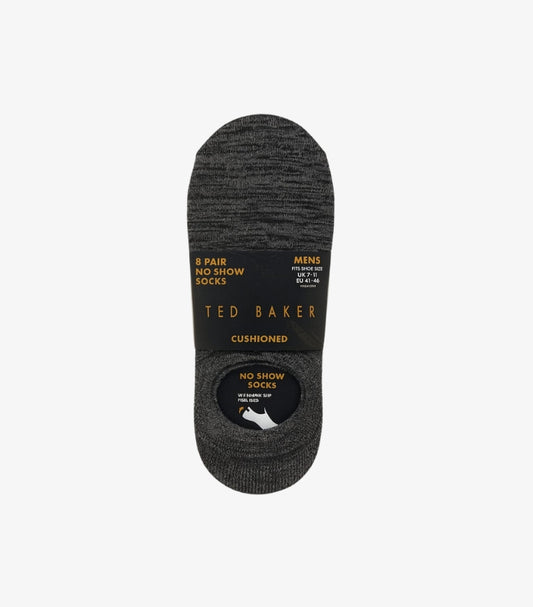 TED BAKER CUSHIONED 8-PAIR NO SHOW SOCKS