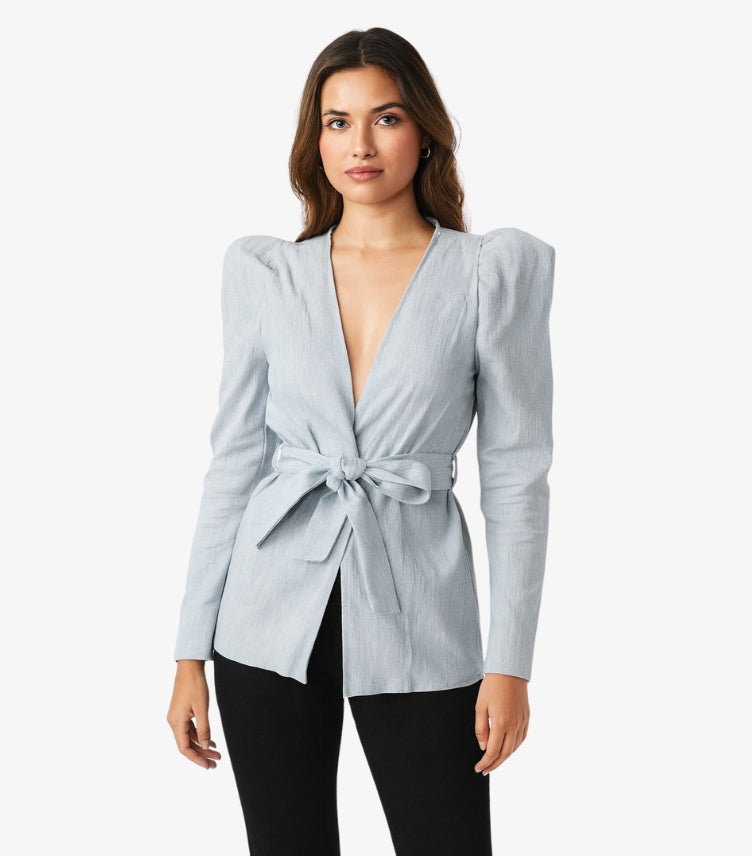 SHEIN V-NECK PUFF SLEEVE TOP