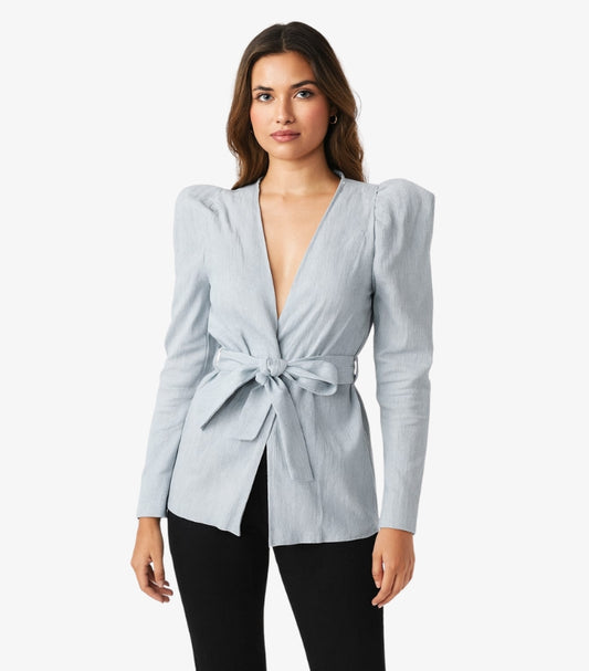 SHEIN V-NECK PUFF SLEEVE TOP