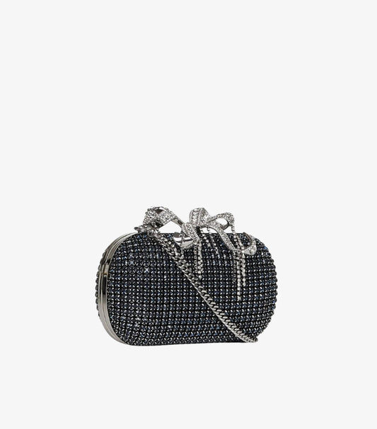 SELF-PORTRAIT CRYSTAL-EMBELLISHED CLUTCH BAG
