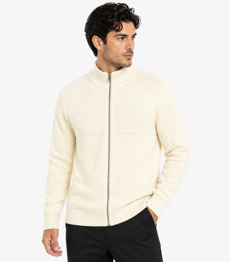 MICHAEL KORS MEN’S TEXTURED ZIP-UP JACKET
