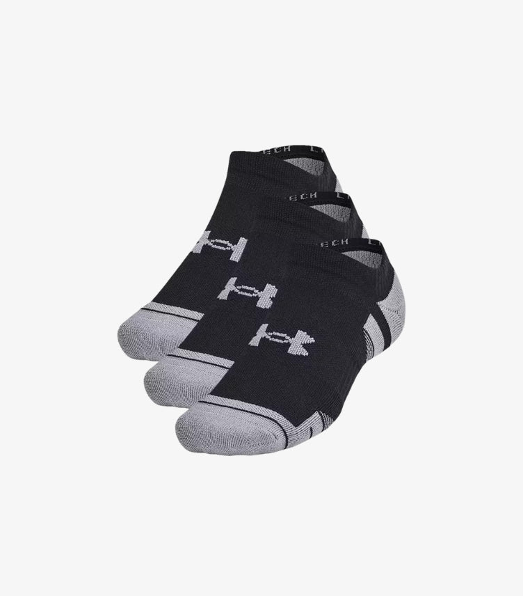 UA PERFORMANCE TECH UNISEX CUSHIONED NO SHOW SOCKS PACK-3