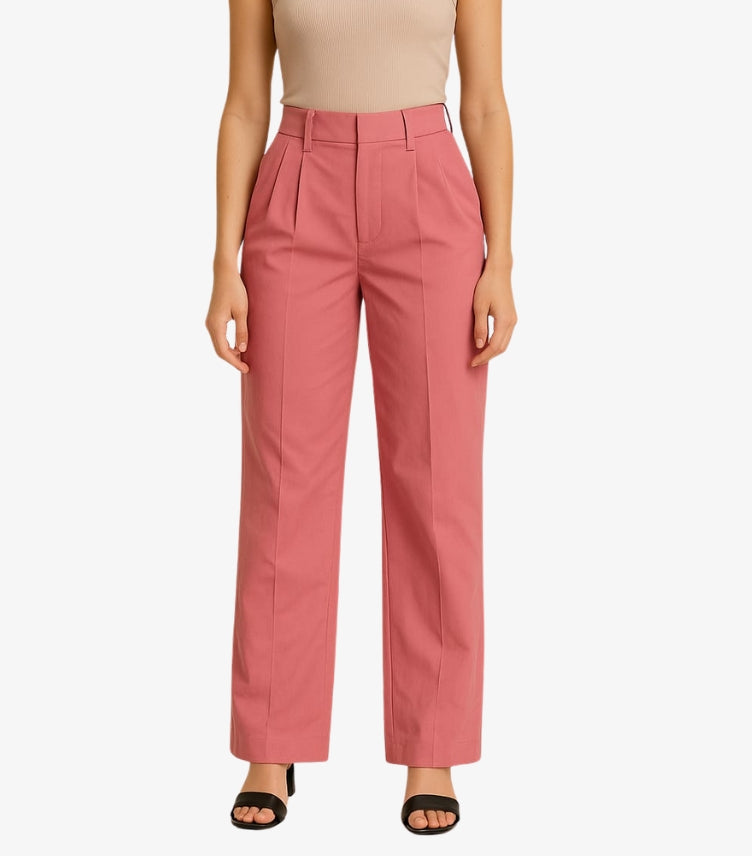 SHEIN PINK WIDE LEG TROUSER