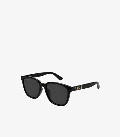GUCCI BLACK SQUARE-FRAME GG LOGO SUNGLASSES