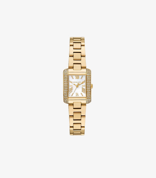 MICHAEL KORS MINI EMERY PAVE GOLD-TONE WATCH MK4867