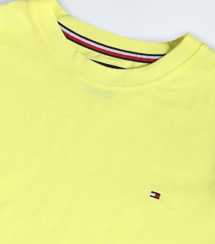 TOMMY HILFIGER SLUB ORGANIC COTTON T SHIRT