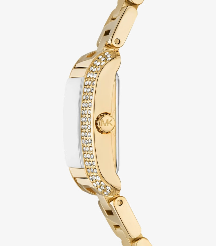 MICHAEL KORS MINI EMERY PAVE GOLD-TONE WATCH MK4867