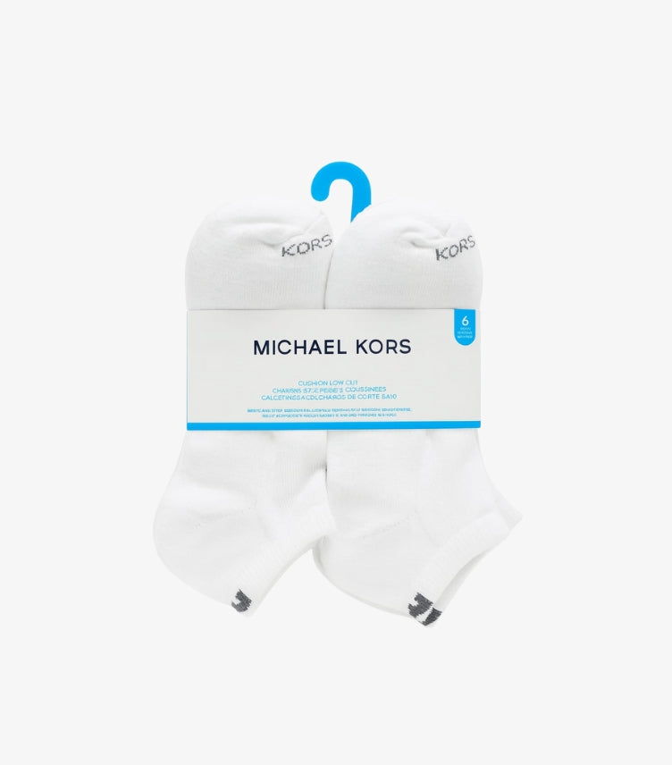 MICHAEL KORS MEN'S PERFORMANCE CUSHION LOW-CUT SOCKS (6 PAIRS)