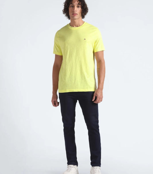 TOMMY HILFIGER SLUB ORGANIC COTTON T SHIRT