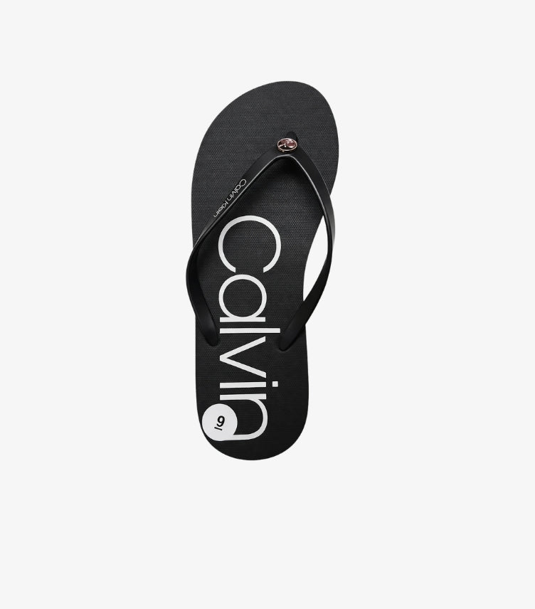 CALVIN KLEIN WOMEN’S LOGO FLIP FLOPS