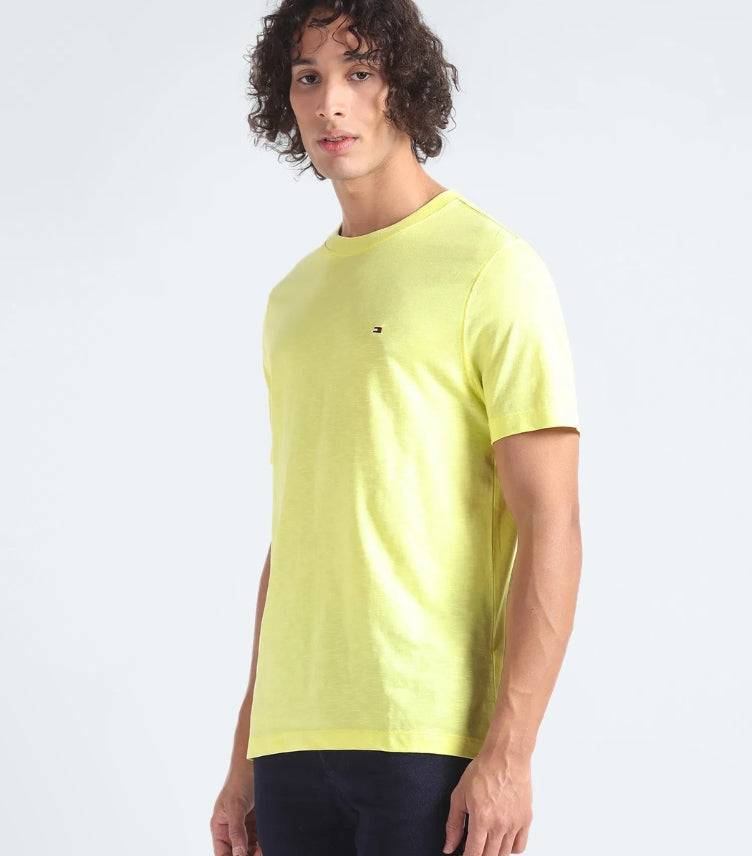 TOMMY HILFIGER SLUB ORGANIC COTTON T SHIRT