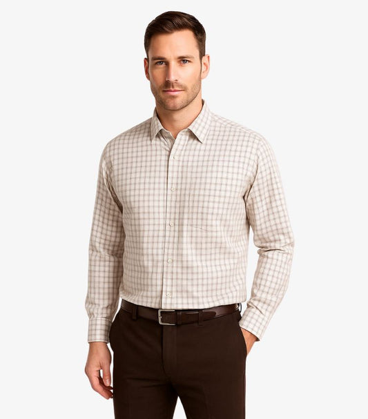 HESKETH & TURNER CHECK BUTTON DOWN SHIRT