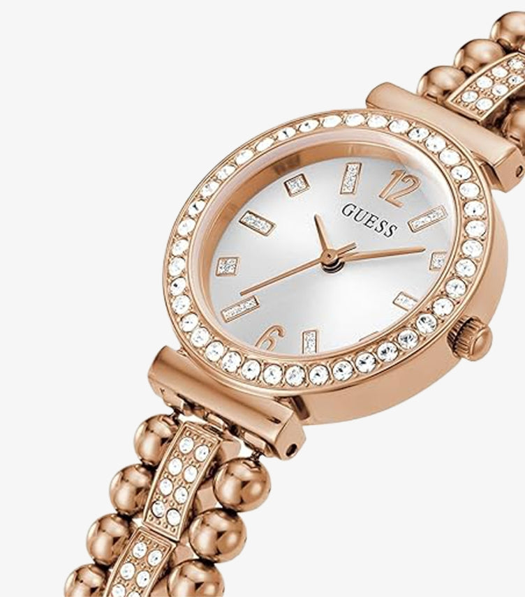 GUESS LADIES ROSE GOLD TONE ANALOG WATCH GW0401L3