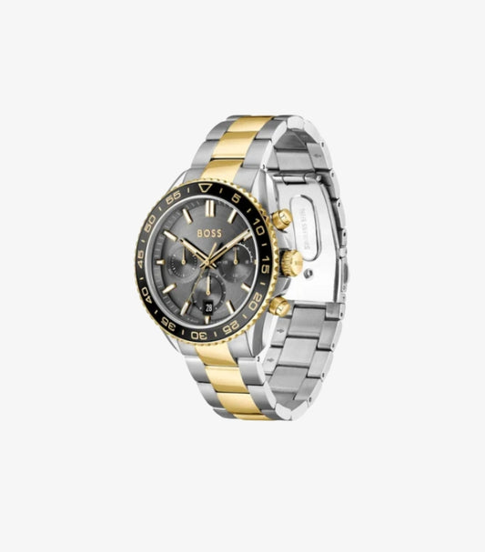 HUGO BOSS TWO-TONE STAINLESS STEEL WATCH 1514144