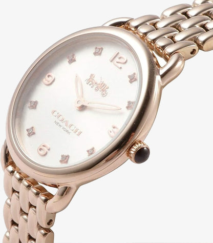 COACH DELANCEY STAINLESS STEEL WHITE DIAL QUARTZ - 14502783