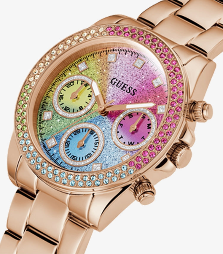 GUESS LADIES ROSE GOLD TONE ANALOG WATCH GW0483L3