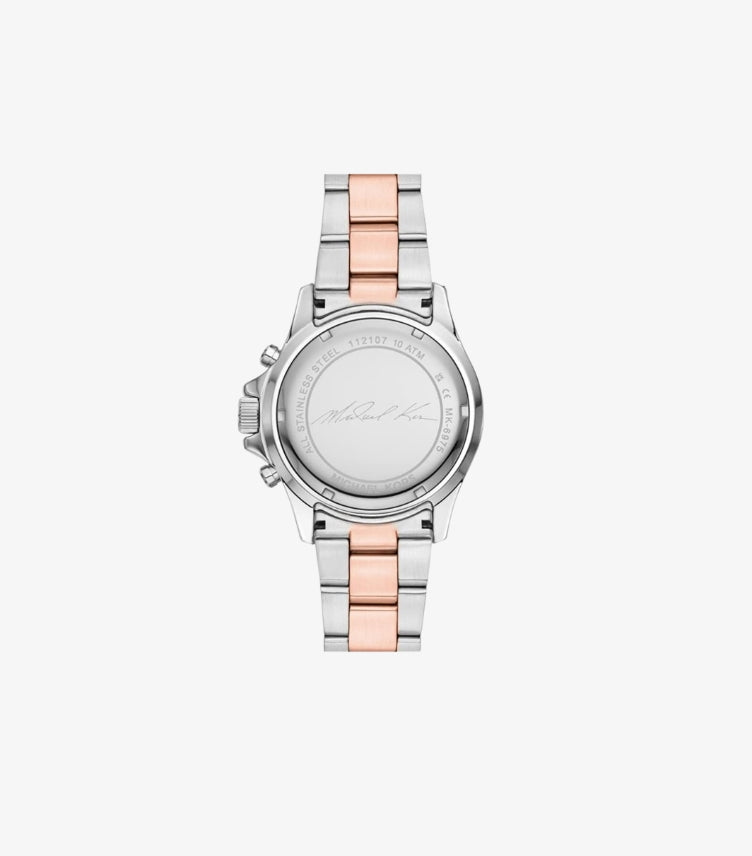 MICHAEL KORS OVERSIZED EVEREST PAVE TWO-TONE WATCH MK6975