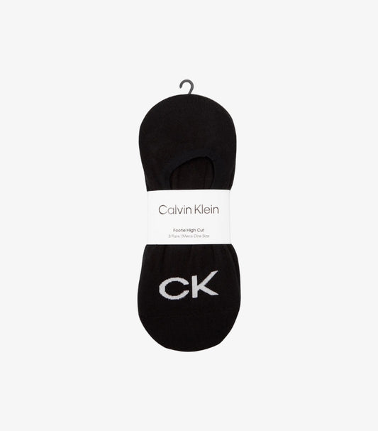 CALVIN KLEIN MEN FOOTIE HIGH CUT 3-PAIRS CK LOGO SOCKS