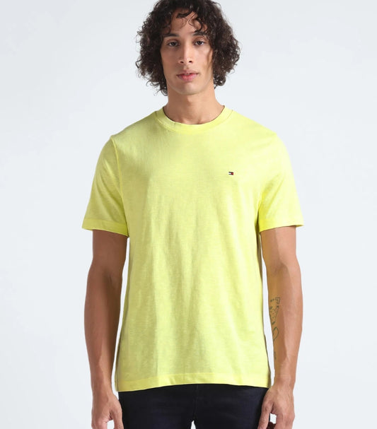 TOMMY HILFIGER SLUB ORGANIC COTTON T SHIRT